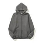 Essentials Dark Gray Full Zip Hoodie