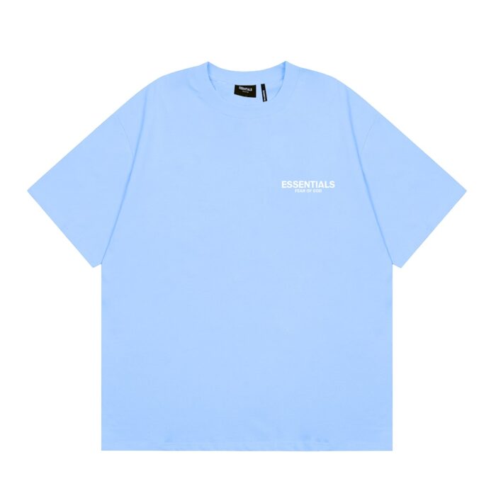 Essentials Fear Of God Reflective Blue T-Shirt