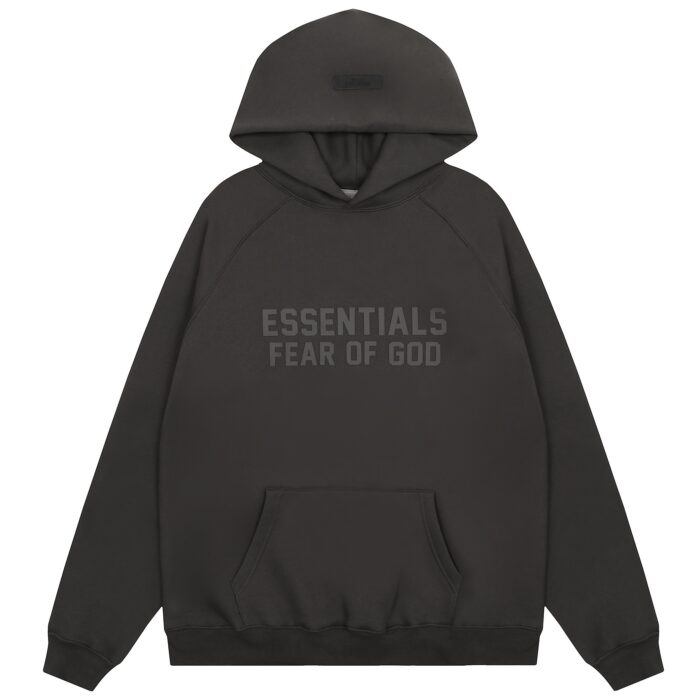 Essentials Flocked FOG Dark Gray Hoodie