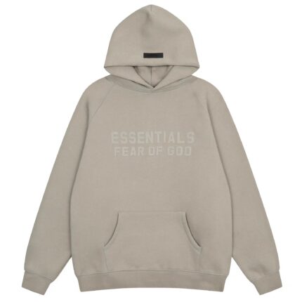 Essentials Flocked FOG Shallow Coffee Hoodie