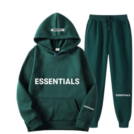 Essentials Hoodie and Sweatpants Set - Forest Green Tracksuit