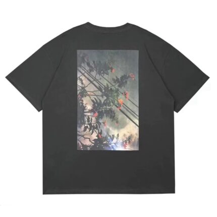 Fear of God Essentials Fog Floral Black Tee