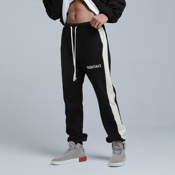 Fear of God Essentials Side Stripe Sweatpants – Black