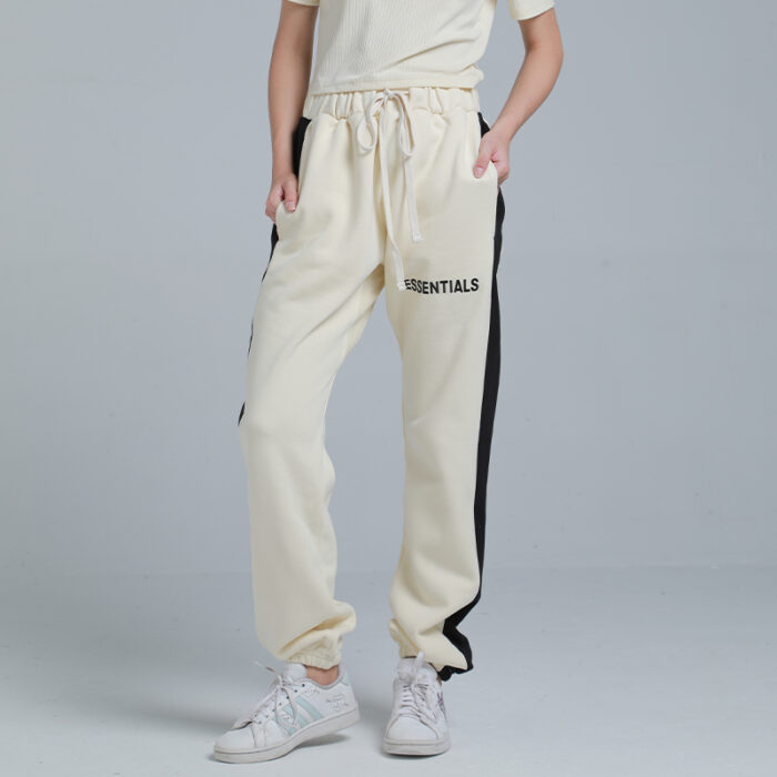 Fear of God Essentials Side Stripe Sweatpants – Apricot